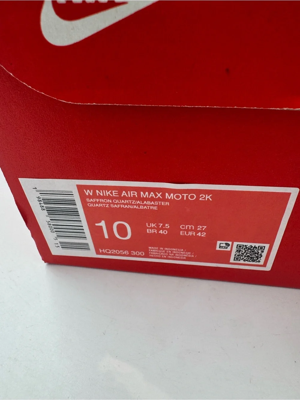 Nike Air Max Moto 2K Saffron Quartz Metallic Silver BRAND NEW Size 10 Women
